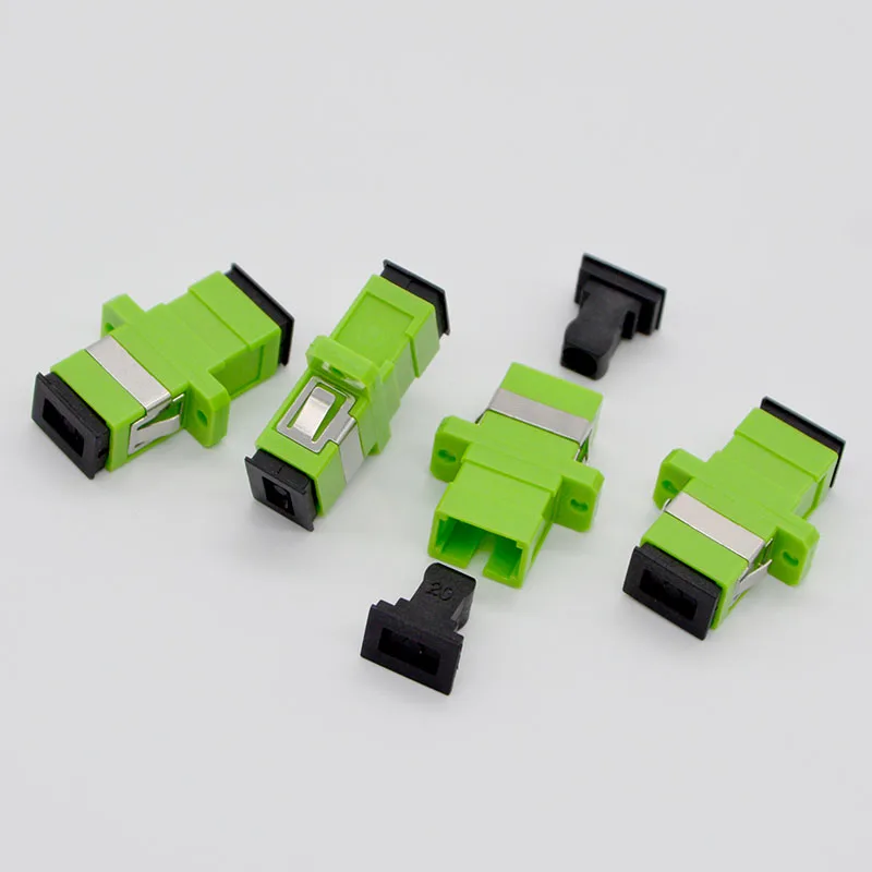 

500pcs NEW Hot GONGFENG Split Telecom Grade SC/APC Optical Fiber Connector Adapter Coupler Flange Special Wholesale TO Russia