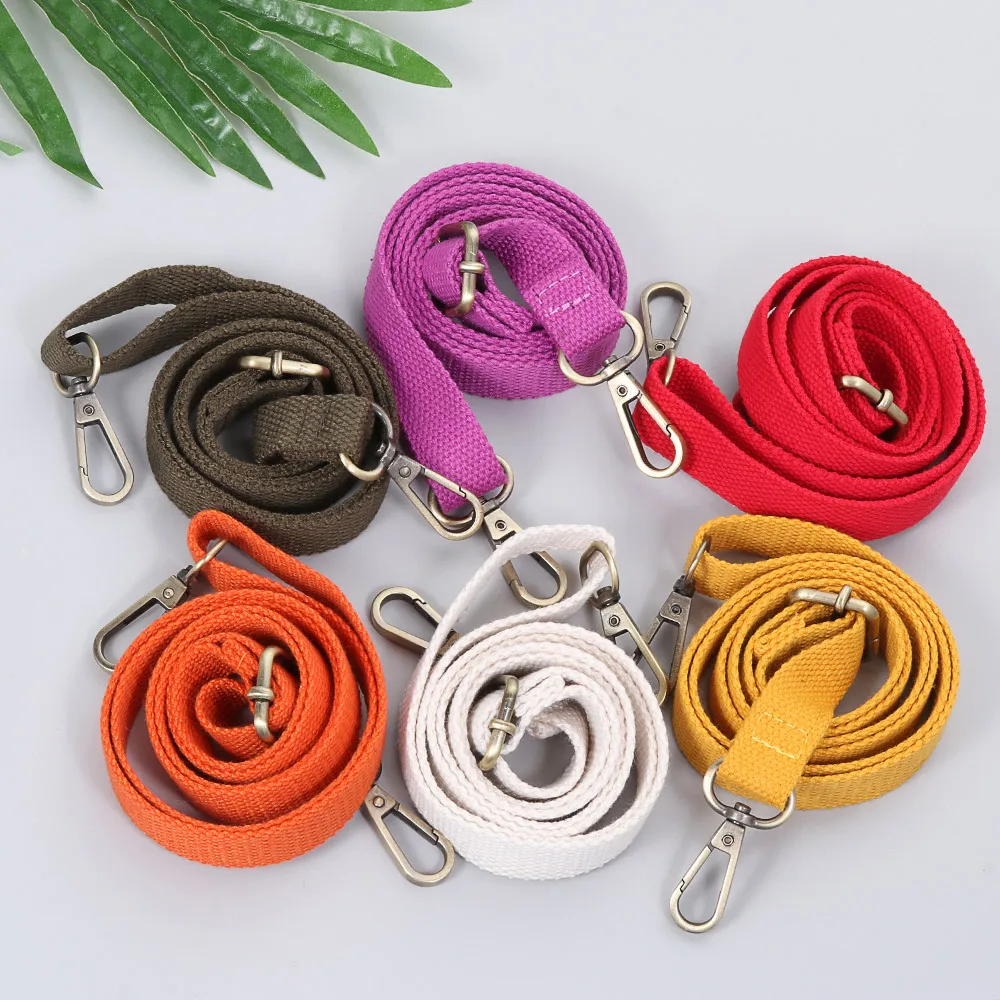 Hot Fashion Candy Color Canvas Bag Strap Adjustable Shoulder Bag Straps Bag Belts Handbag Chain Replacement Backpack Accessories