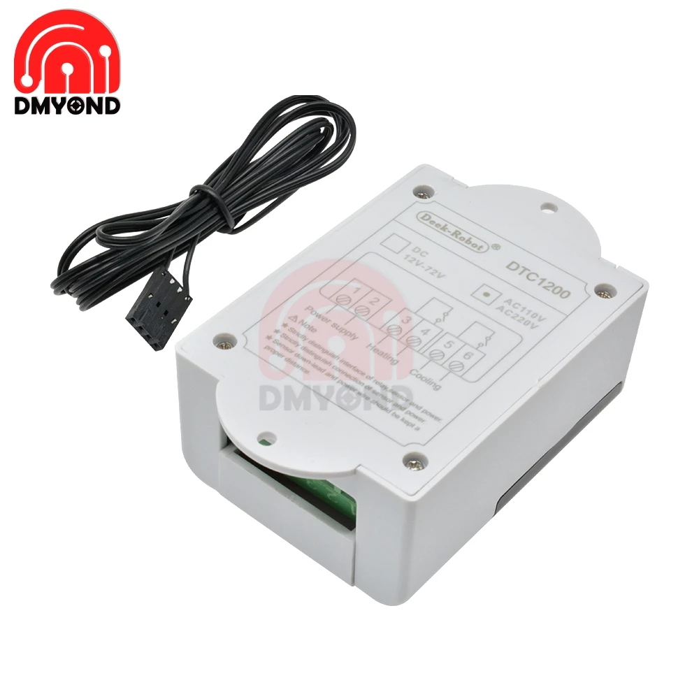 DTC-1200 Digital Thermostat Temperature Controller Sensor AC 110V 220V Heating Cooling for Aquarium DTC-1200 Replace STC-1000