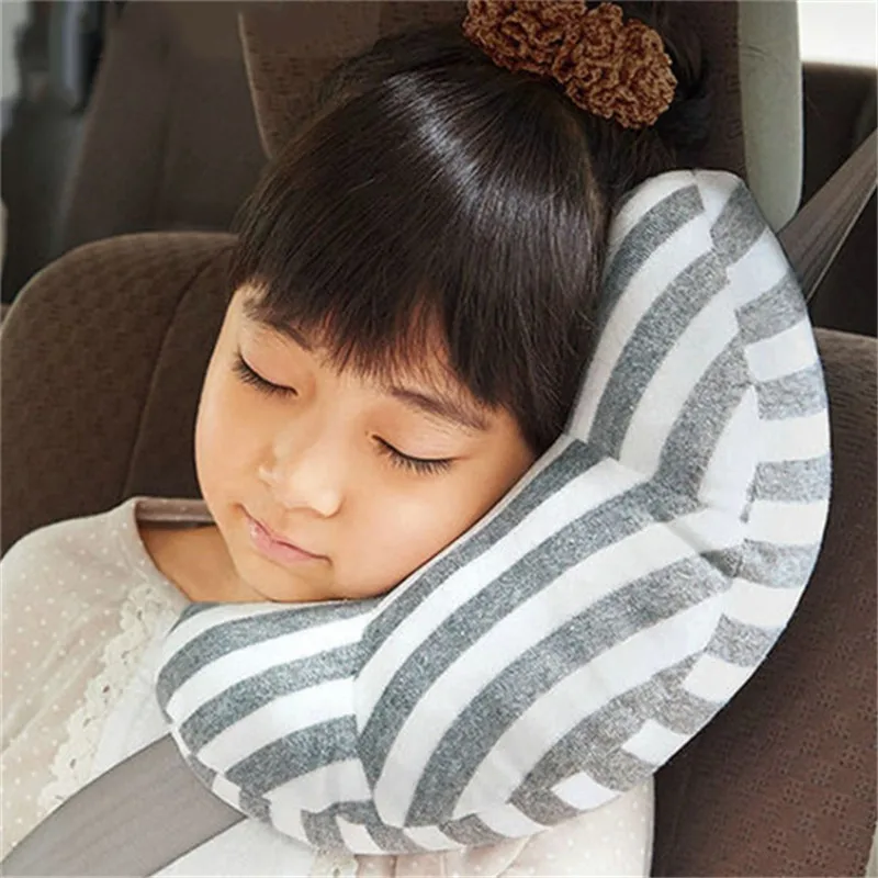 Children's Neck Headrest Seat Belt Shoulder Pads Removable Child Stroller Car Sleep Pillow Seatbelt Cushion Pad Head Support