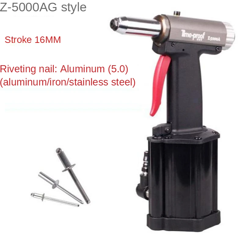 Z5000A Commerciële Pneumatische Klinknagel Pistool Hydraulische Klinknagel Pistool Pneumatische Klinknagel Gun Power Tool Voor 2.4-5.0Mm Pull Doorn klinknagel