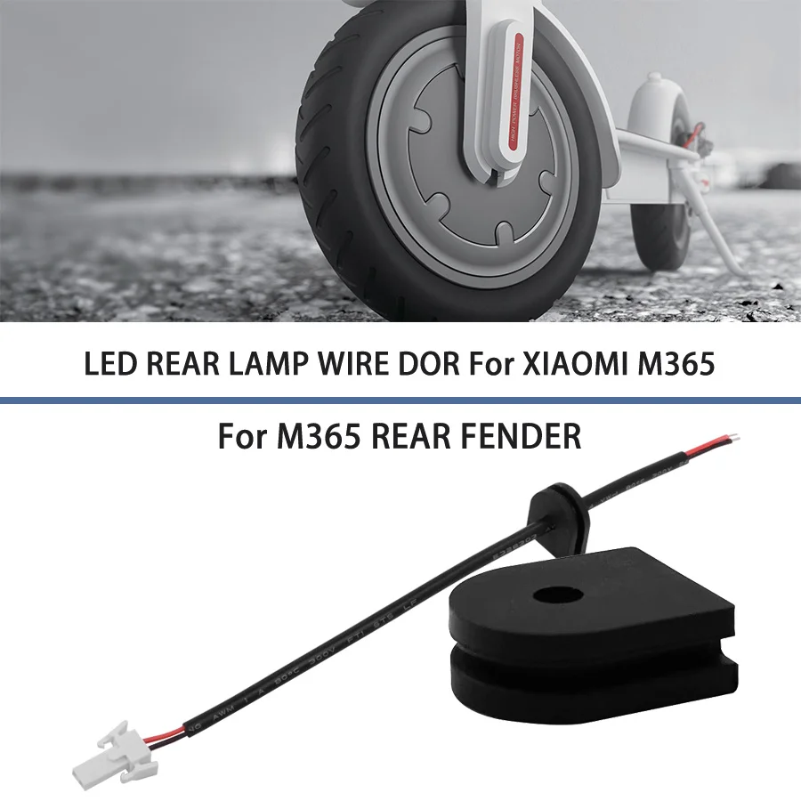 Led Smart Tail Light Cable Direct Fit Electric Scooter for Xiaomi Mijia M365 Battery Line Foldable Wear Resistant Parts