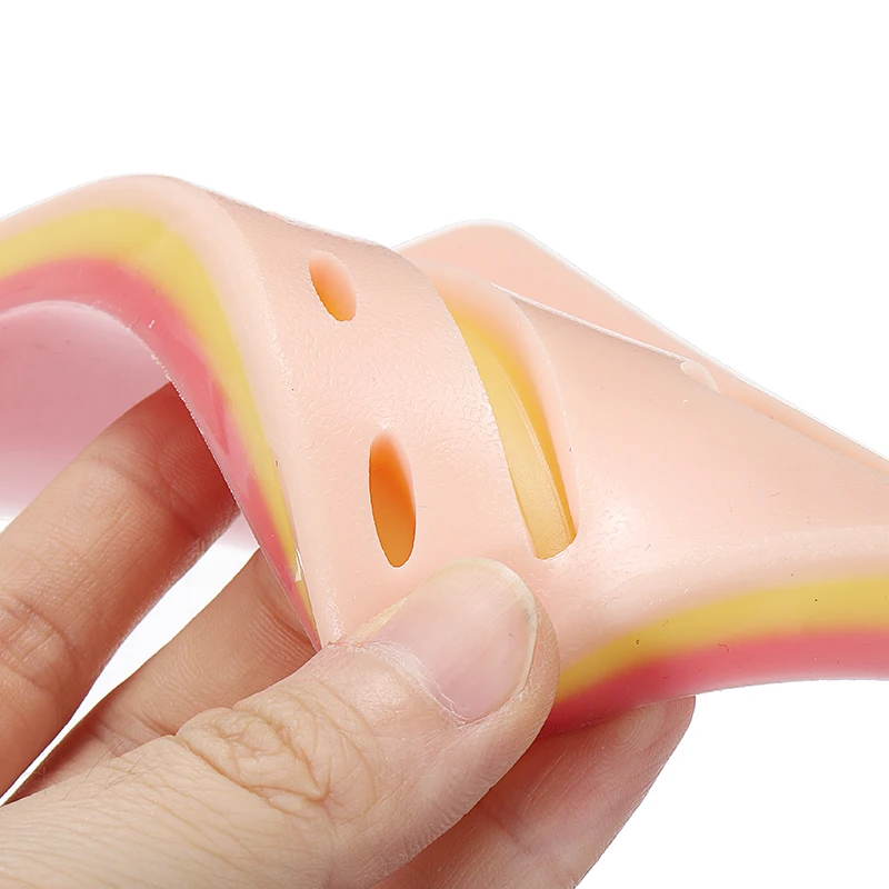 1pcs Practice Suture Pad Silicone Skins Pad Suture Incision Training Kit Traumatic Pistol Simulation Training Tools Accessories