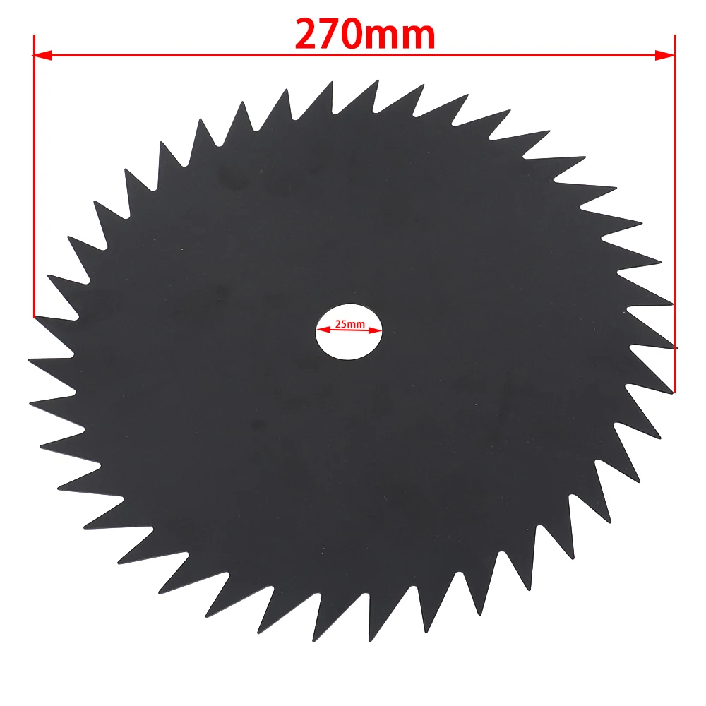 10Inch 40 Teeth Brush Cutter Blade Black Grass Trimmer Weed Cutter Blade Lawnmower Parts Wheel Garden Grass Cutting Saw