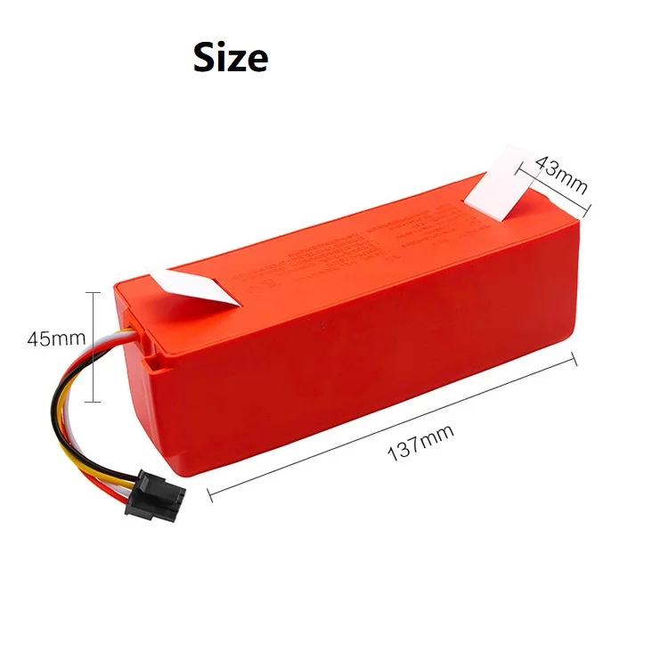 New 14.4V 6500mAh Robotic Vacuum Cleaner Replacement Battery For Roborock C1 E2 E3 E4 E5 S4 S5 MAX S6 Pure Accessories