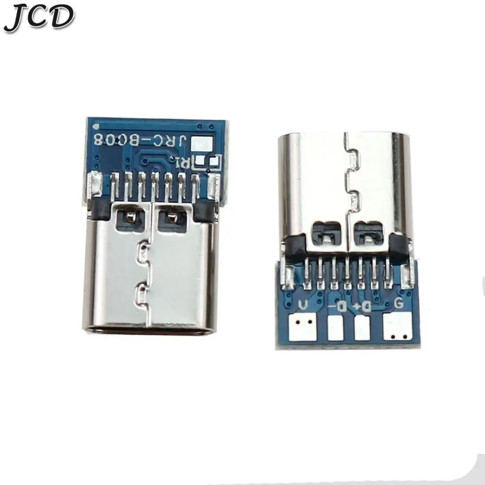 

JCD 5 шт. USB 3.1 Тип C разъем 14 контактов гнездовой разъем сквозные отверстия PCB 180 Вертикальная Розетка