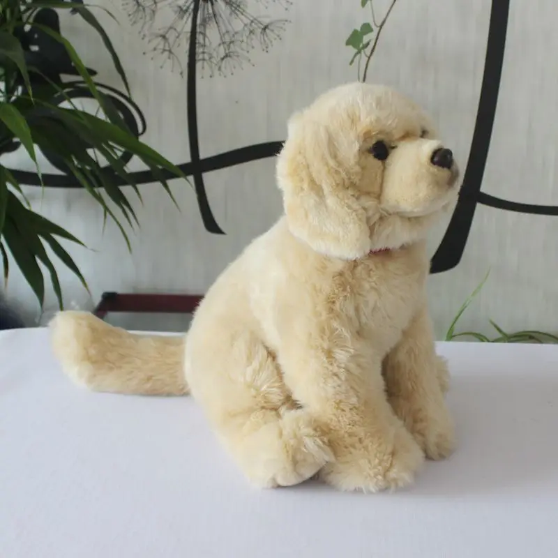 quality simulation animal Labrador Retriever plush doll mini Puppy dog Plush Toy for children gift decoration 32cm DY50753