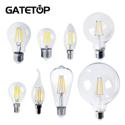 Lámpara Led Retro Edison AC220V E14/E27/E22, Bombilla de vidrio transparente, decoración cálida para el hogar, lámpara Vintage En Verre, iluminación Flexible