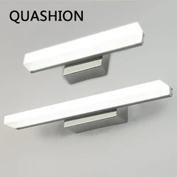 Acrylic Mirror Light Nordic New LED Bathroom Wall Lamps Simple Long Strip Luminaria to Home Decors Sconces Anti-rust Lightings