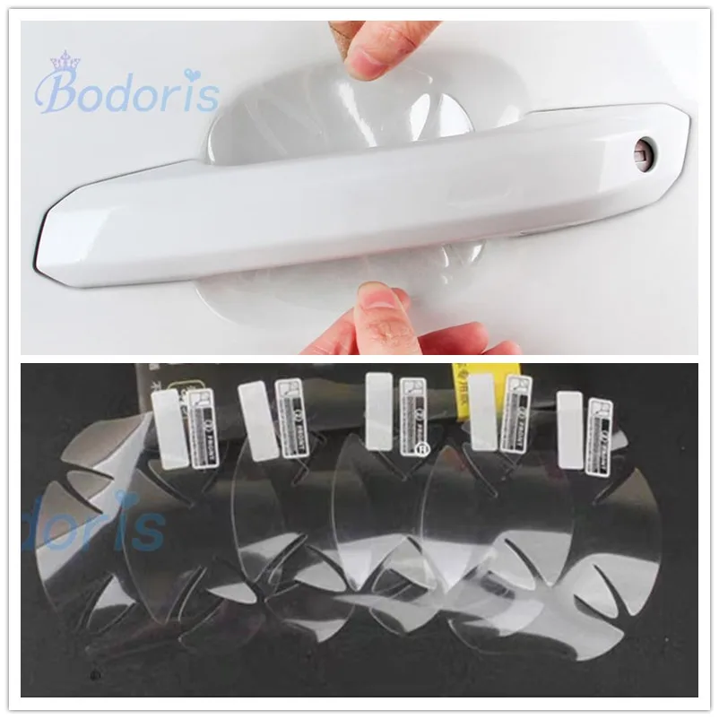 Accessories For Mercedes Benz C GLC Class 2016 2017 2018 X253 C253 W205 C205 PVC Door Handle Bowl Grab Protector Film Anti Crash