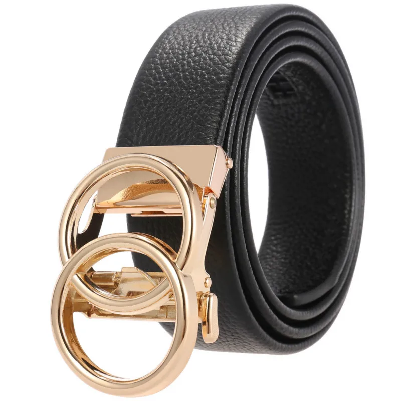 New Male Automatic Buckle Belts for Men Belt Authentic Girdle Trend Men's Belts Ceinture Fashion Designer Jean BeltLY136-23509-5