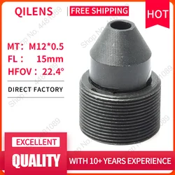 QILENS 2Megapixel HD 15mm Lens for CCTV Security IP Camera M12*0.5 Mount