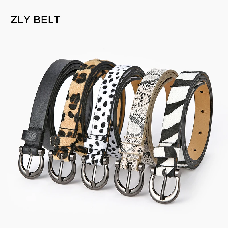 

ZLY 2021 New Arrival Fashion Belt Women Men Unisex PU Leather Material Metal Round Pin Buckle Quality Serpentine Casual Formal