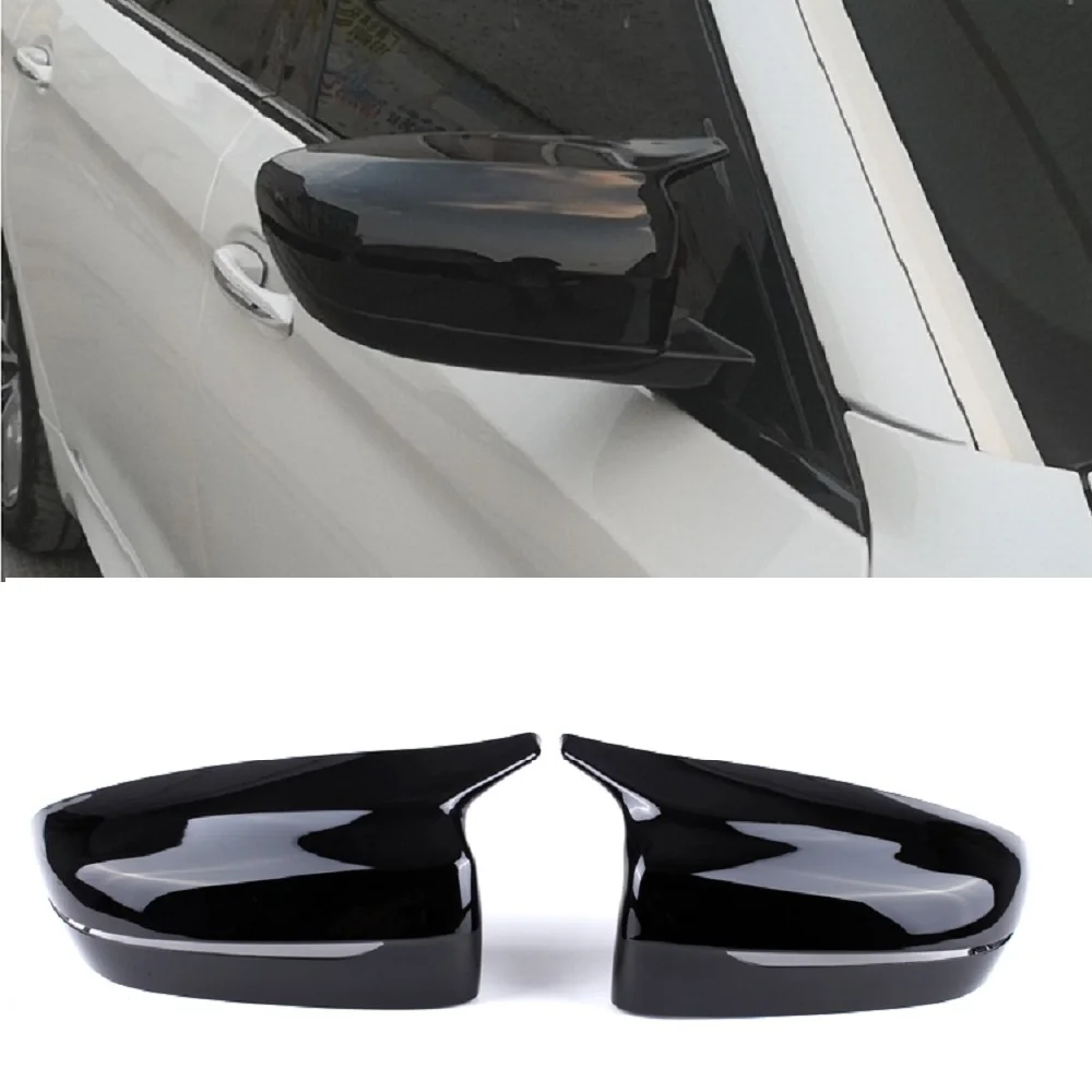 Car Side Mirror Cover Fit For BMW 5 Series G30 G38 7 Series G11 G12 8 Series G14 G15 2017-2020 Glossly Black & White