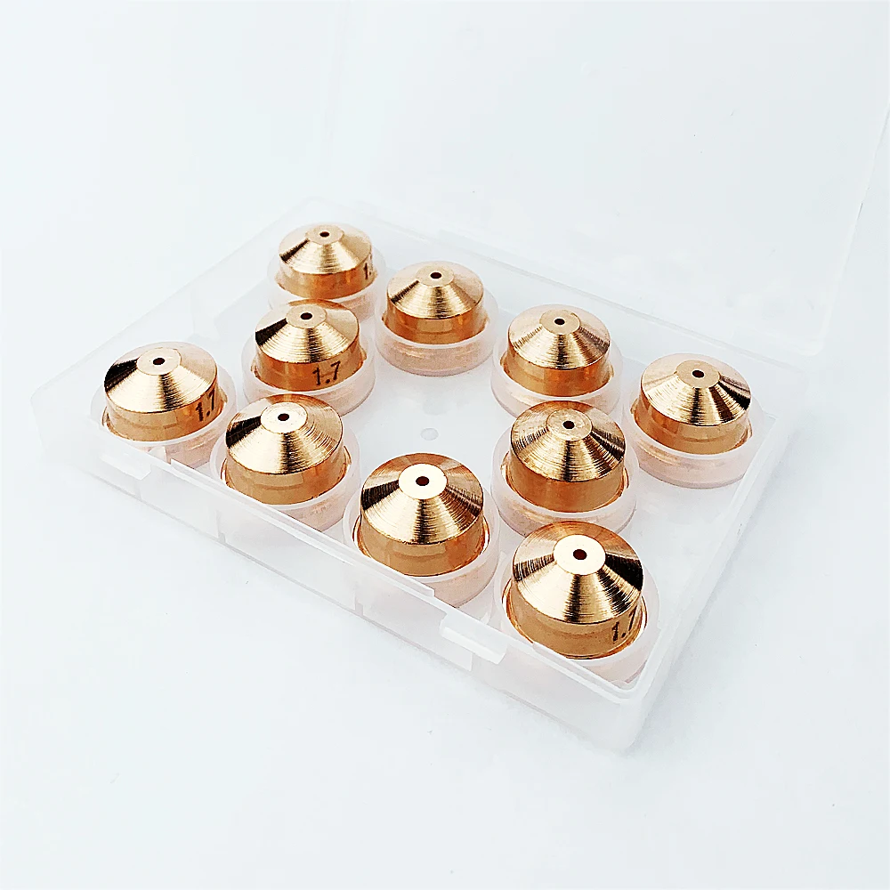 PD0101 Tip ( 1.1 1.4 1.7 1.9mm ) 10PCS & PR0101 Electrode 10PCS A101 A141 Trafimet Type Plasma Cutting Torch Consumables Parts