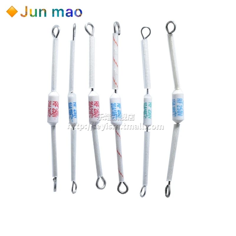 5PCS RF-165 / 185 / 216 / 240 degree 10A 15A 20A 250V electric rice cooker / Cooker ceramic temperature fuse