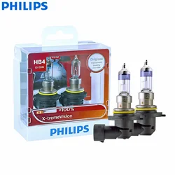 Philips X-treme Vision 9006 HB4 12V 55W P22d 9006XVS2 + il 100% in Più di Luce di Visione Auto Alogena faro Auto Della Nebbia Lampade (Twin Pack)