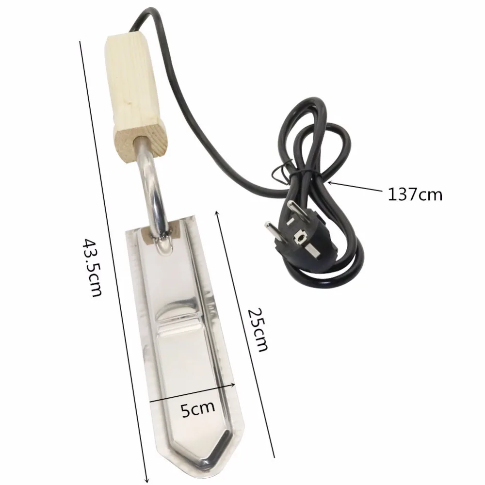 220V 전기 EU 플러그 꿀 칼 양봉 꿀 절단 스크레이퍼 긁기 칼 양봉가 양봉 액세서리, 1 피스