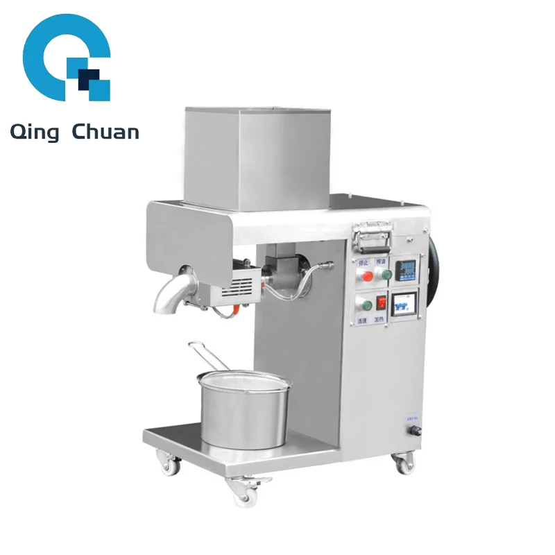 

Automatic Oil Press Machine Commercial Presser Sunflower Seeds Peanut Extractor 10-25Kg/H