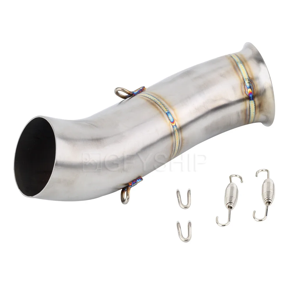 

For Ducati Hypermotard 2013 to 2018 Hyperstrada Escape Slip-on Motorcycle Exhaust Muffler Middle Link Pipe