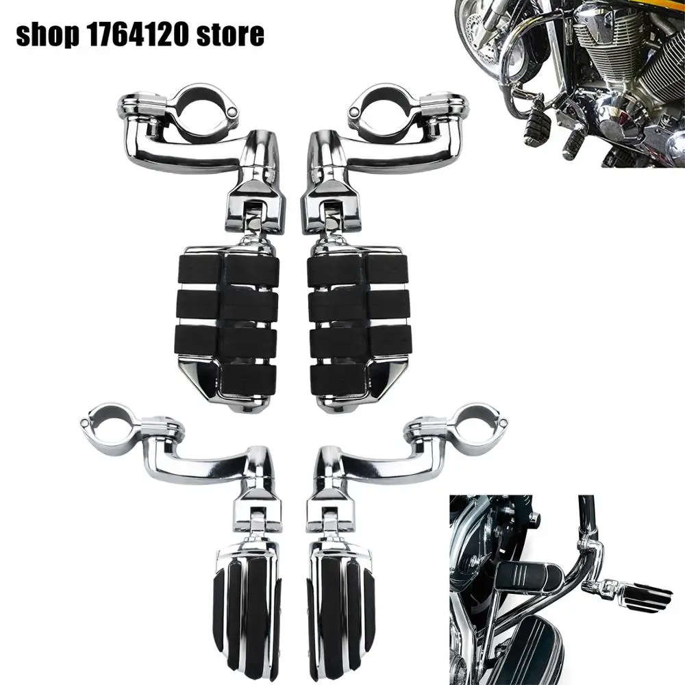 

Motorcycle 360 Degree Adjustable Highway Peg Mounting Engine Guard Foot Pegs Kits For Harley Sportster Touring Street Road Glide