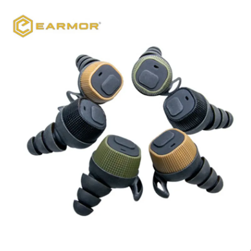 IPSC M20 MOD3 Electronic Earplugs Headset Anti Noise Ear Plug Noise Canceling for Hunting Silicone Earmuffs Shooting NRR22db