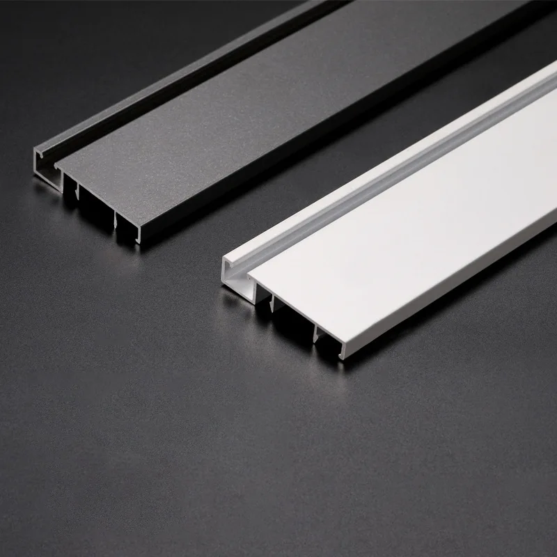 1m 50mm LED Hard Bar Light Aluminium Profile Baseboard Suface Mounted Wall Skirting Channel Linear Lamp With Corner Connector