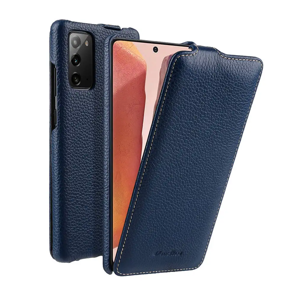 

Melkco Brand Cover All Full Edges Protect Flip Genuine Leather Case For Samsung Galaxy Note 20 Note20 Ultra Cowhide Phone Bag