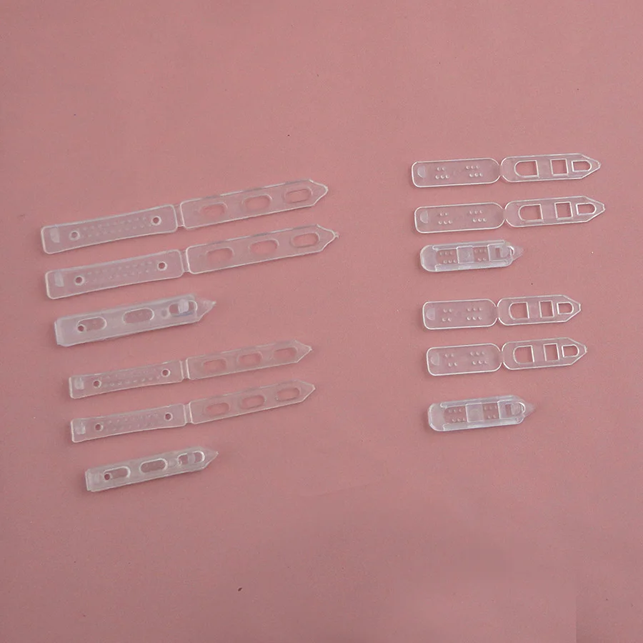 50PCS Clear Plastic Snap Safety Pins Frog Hairpins for DIY Kids Hair accessories Bobby pins 2.0cm 2.5cm 3.2cm 4.0cm