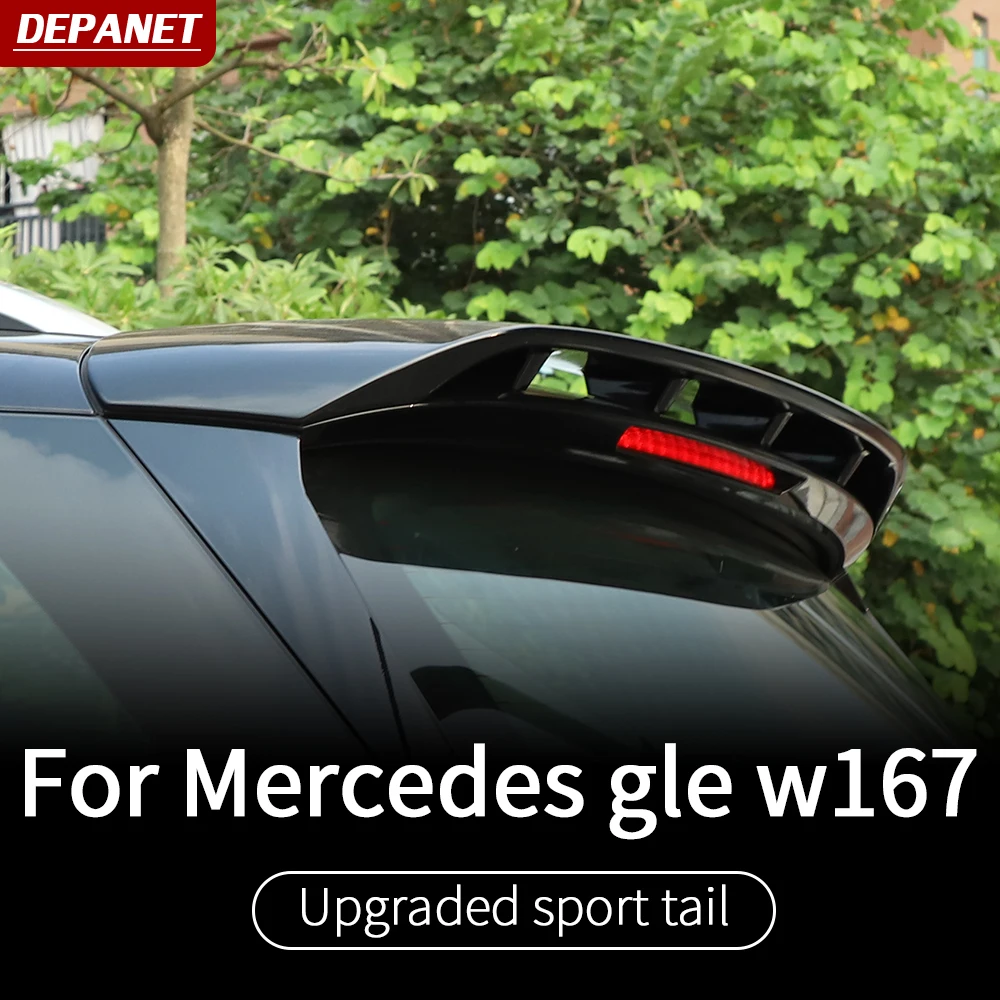 Spoiler For Mercedes2019~2024 gle w167 spoiler cover gls x167 benz gle 350  supplies 450 500e 350d 53 amg exterior accessories