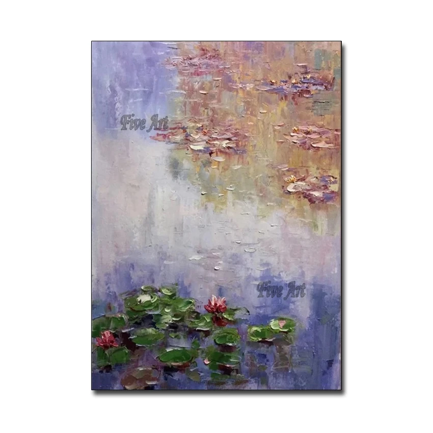 

Unframe Monet Water Lilies Oil Paintings Reproductions Handpainted On Canvas Art Famous Artwork Monet CWall Pictures For Room