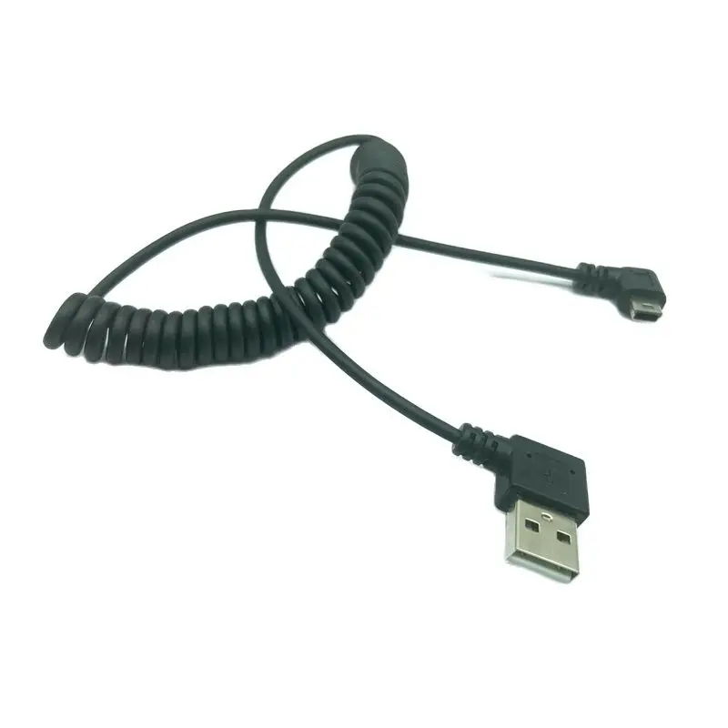 Practical 90 Degree left Angle USB 2.0 A Male to Left Angle Mini B 5p Male Cable