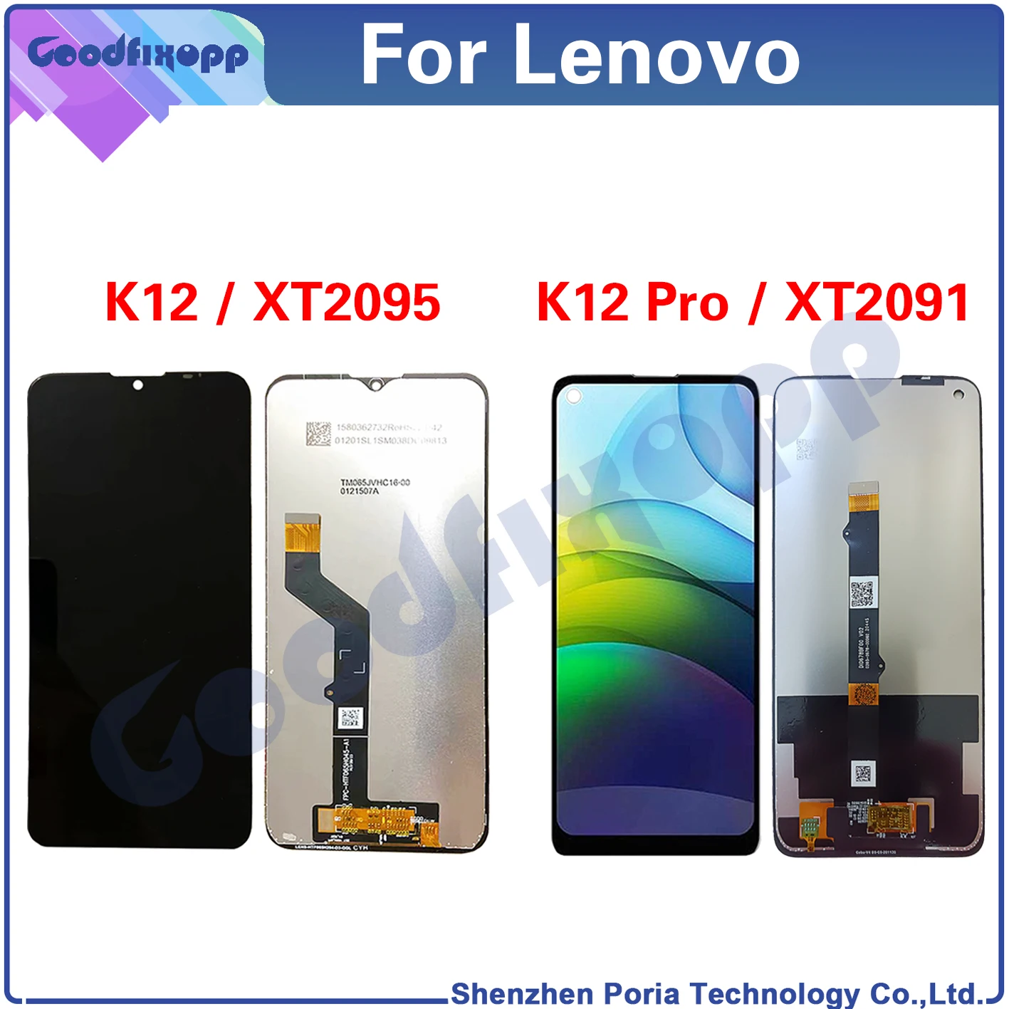 

100% Test AAA For Lenovo K12 K12Note K12Pro LCD Display Touch Screen Digitizer Assembly For Lenovo K12 Note K12 Pro