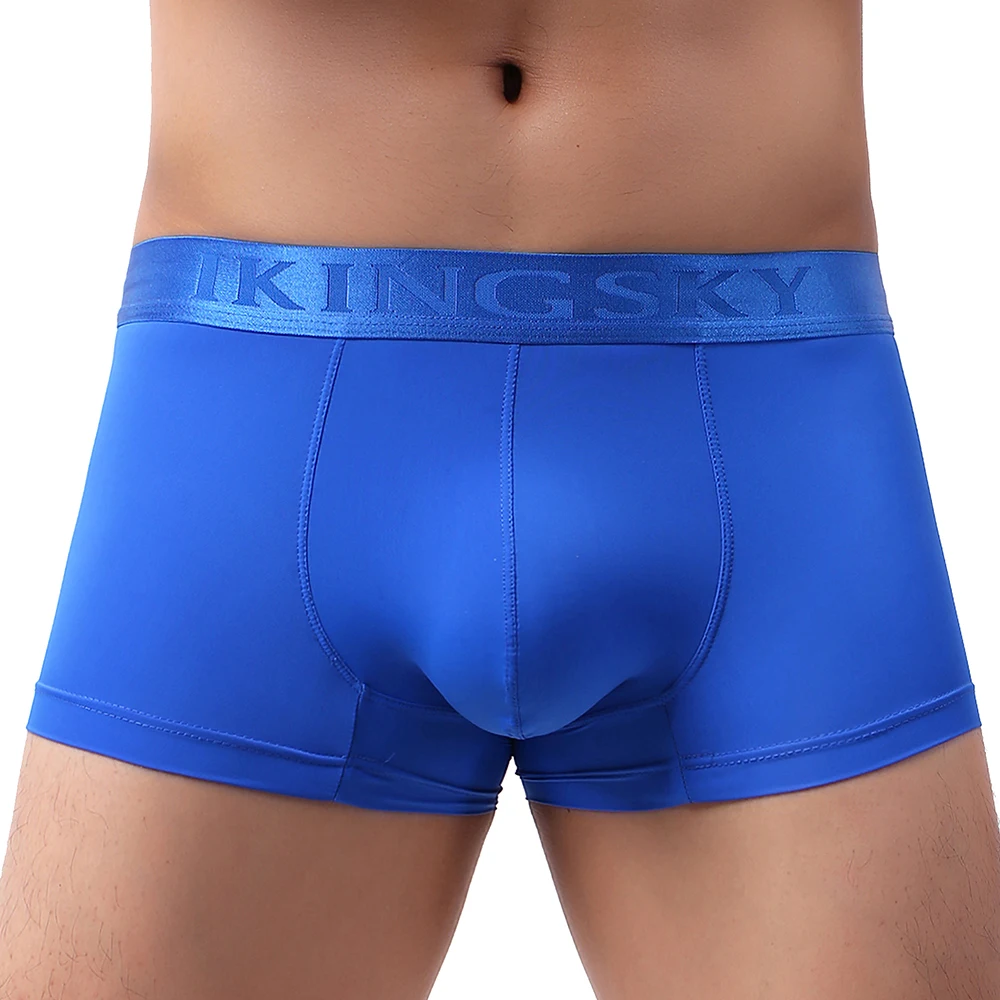 Men\'s Sporty Boxer Underwear Pouch Low Rise Shorts Sexy Bulge Under Panties