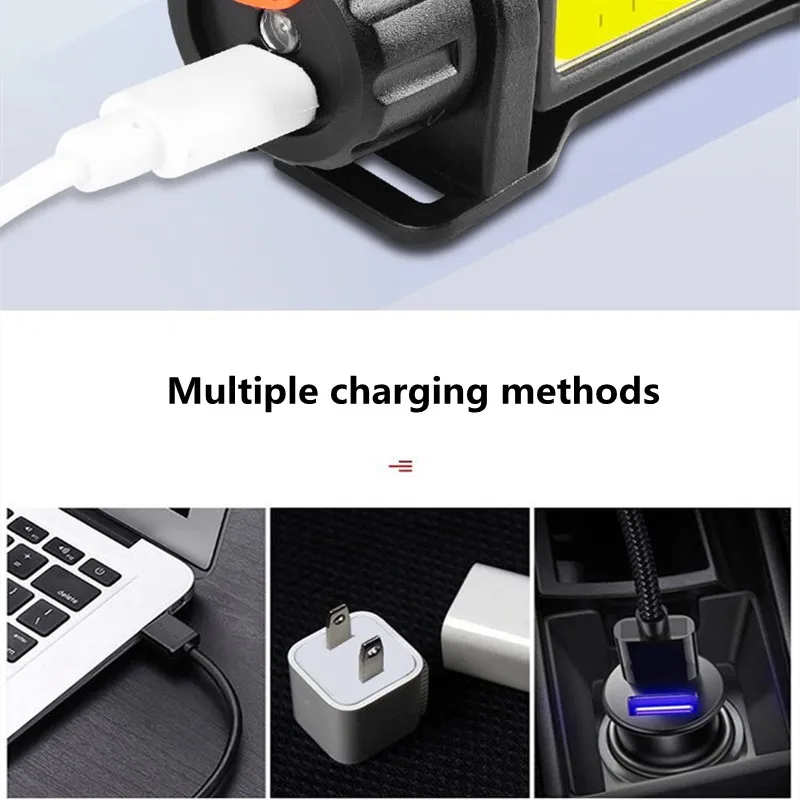 Q5 LED Headlamp Rechargeable USB Powerful Head Flashlight Built-in 18650 Battery Waterproof Work HeadLight For Fishing Hunting