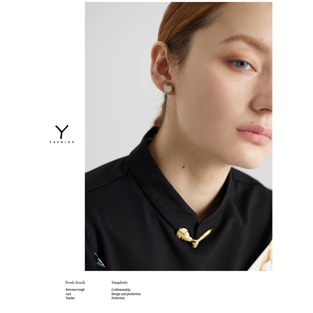 Yhpup Stainless Steel Heart Pendant Necklace Chain Jewelry Temperament Natural Stone Agate Collar Women Necklace брелок Gift