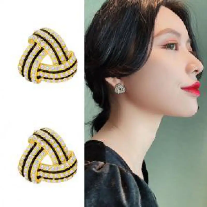 2021 New Statement Earring High Sense Of Triangle Popular Net Red Temperament Earrings Student Birthday Gift Jewelry Accessories