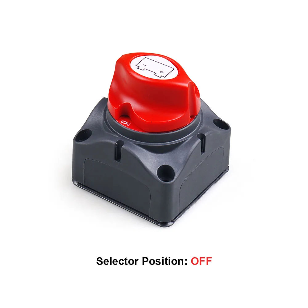 12V-60V 100A-300A Car Auto RV Marine Boat Battery Selector Isolator Disconnect Rotary Switch Cut