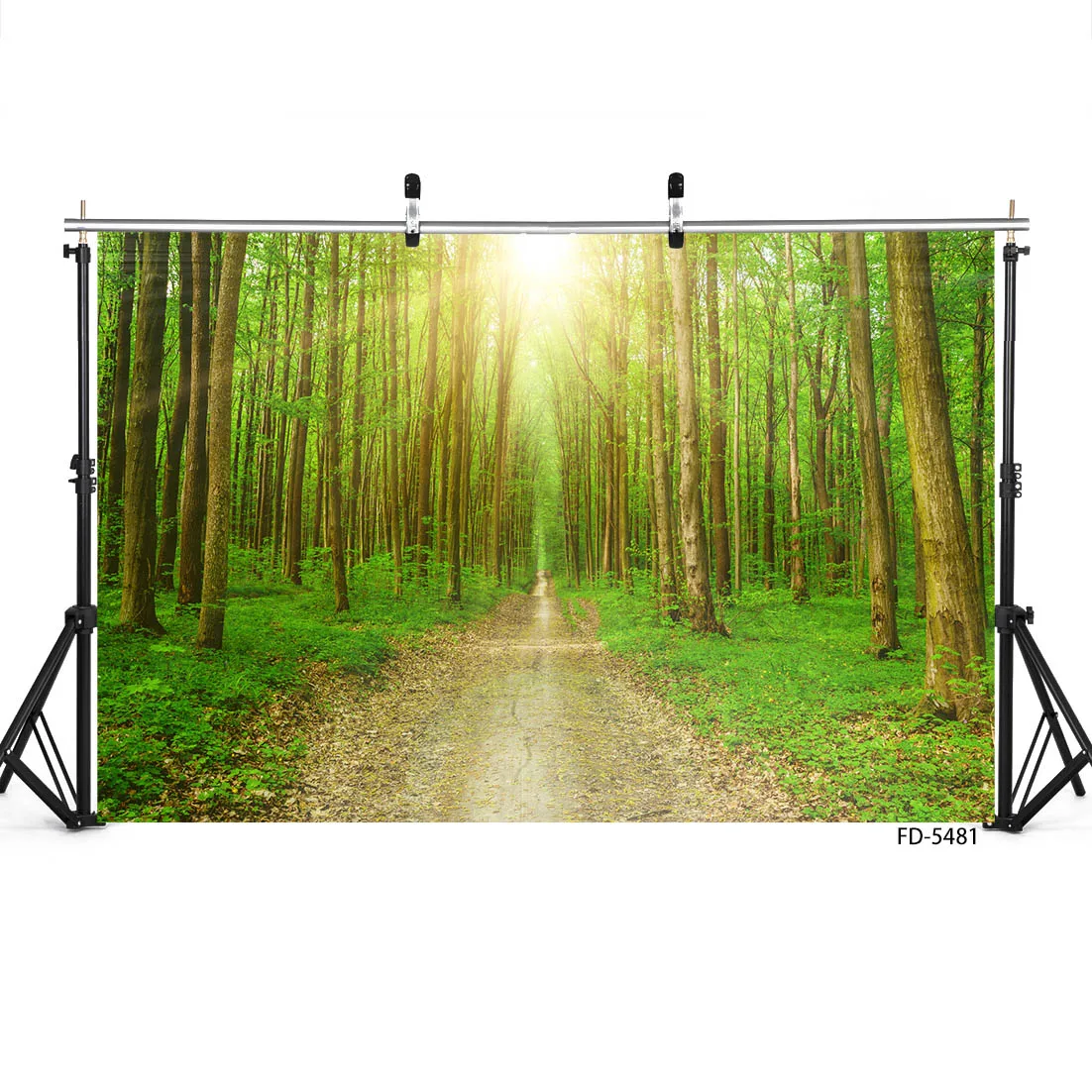 Sunshine Trees Path Grassland Photography Backdrop Customized Fond Background for Baby Children Portrait Photocall Photo Studio