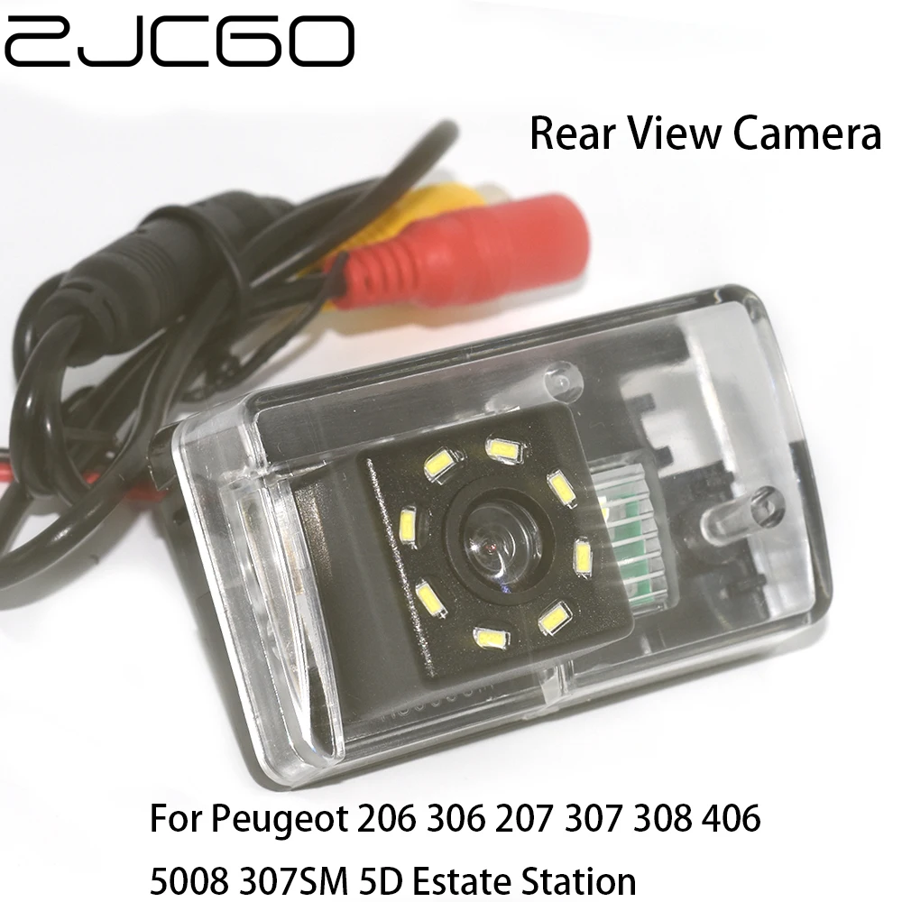 ZJCGO Car Rear View Reverse Back Up Parking Night Vision Camera for Peugeot 206 306 207 307 308 406 5008 307SM 5D Estate Station