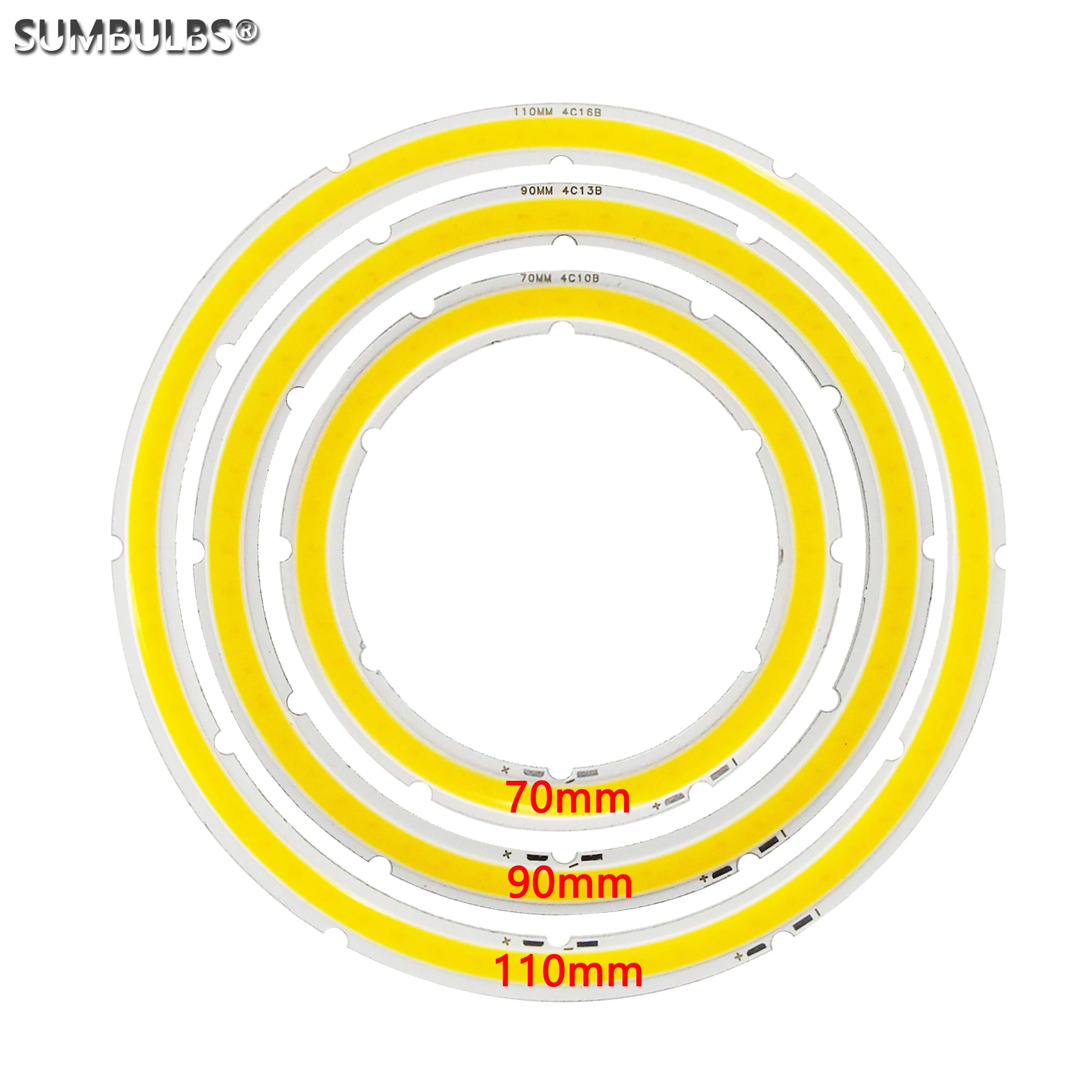 New Arrive Annular LED COB Bulb Light Source Ring 60-120mm Dimmable Angel Eyes Chip With Dimmer Remote Controller Lamp