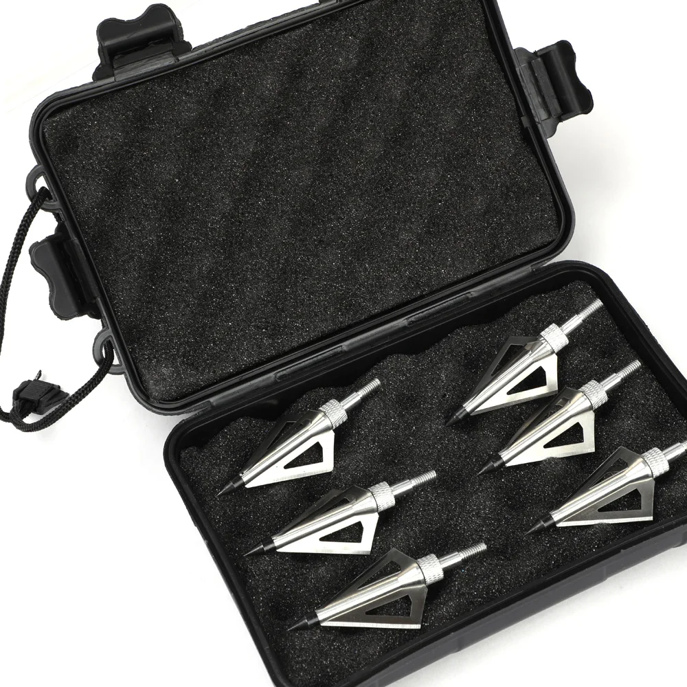 6Pcs 100 Hạt Săn Bắn Nỏ Mũi Tên BroadHead 3 Cố Định Lưỡi Dao Mũi Tên Đầu Sử Dụng Như Bắn Cung Cung Và Mũi Tên