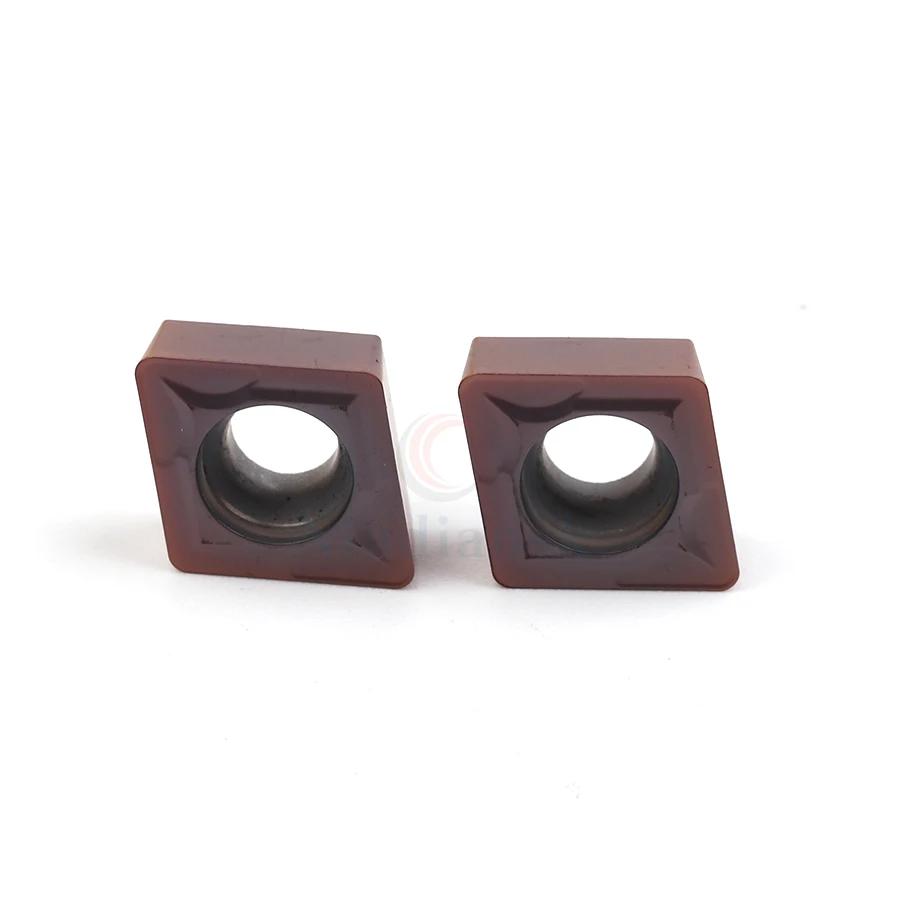 Imagem -03 - Ferramentas de Torneamento de Metal Inserções Originais de Torno de Carboneto Ccmt09t304 Ccmt09t308 Lf6018 Cnc Ferramentas de Torneamento de Aço Inoxidável com 10 Peças