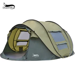 Desert & Fox-tienda de campaña automática, tienda de campaña de configuración instantánea para 3-4 personas, impermeable para senderismo, Camping y viajes, 4 estaciones