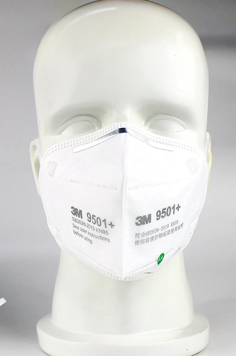 50pcs/Lot 3M KN95 Mask 9501+/9502+ Earloop Style Individual Pack Anti PM2.5 Smog Protective Industrial Dust Influenza Virus Mask