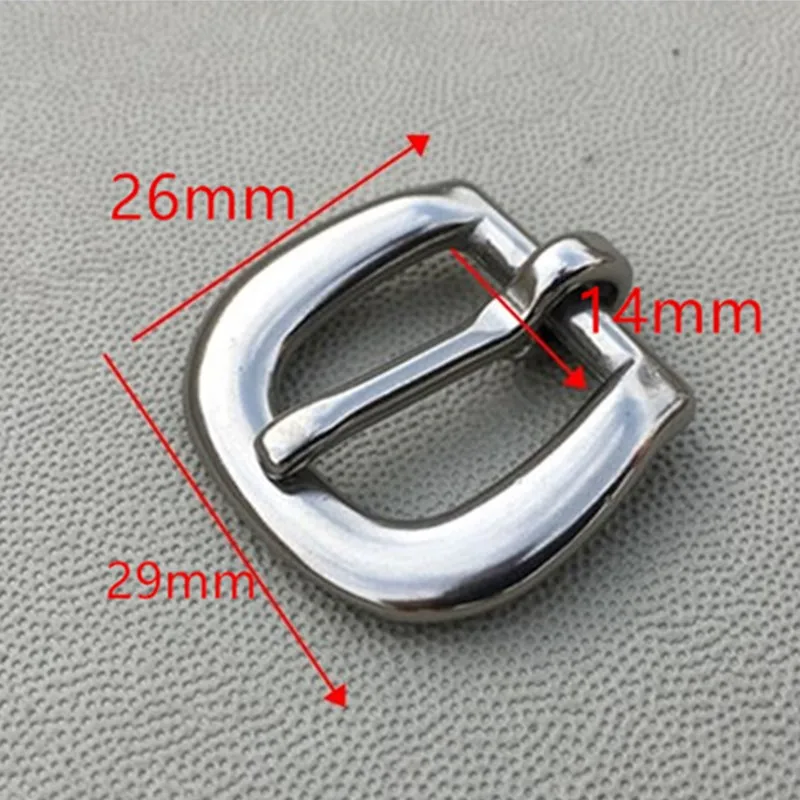 20pcs Horse Spur Strap Buckle Strong Heel Bar Buckle Belt Garment  Stainless Steel Pin Buckle 14mm