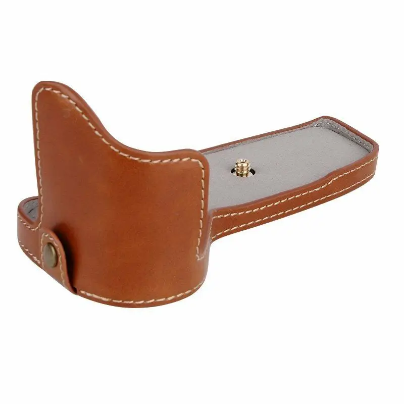 portable PU leather Camera Case bag Half Cover For  Canon EOS 6D 6D Mark II 6D2 New Body Bottom Shell