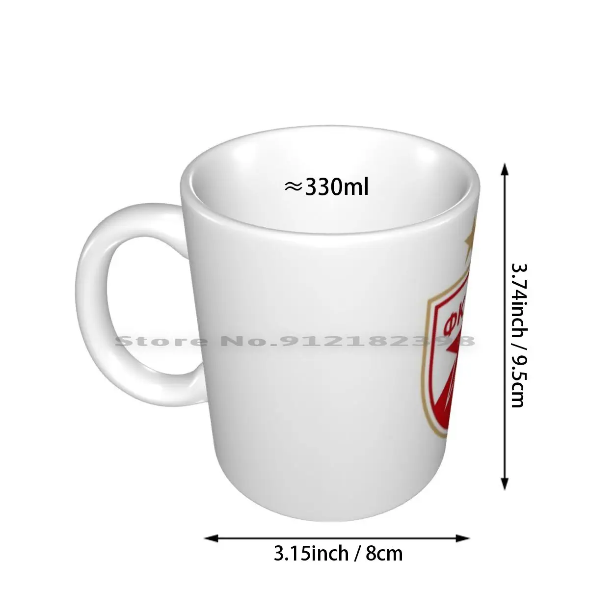 Crvena Zvezda Ceramic Mugs Coffee Cups Milk Tea Mug Crvena Zvezda Crvena Zvezda Red Star Red Star Belgrade Belgrade Serbia