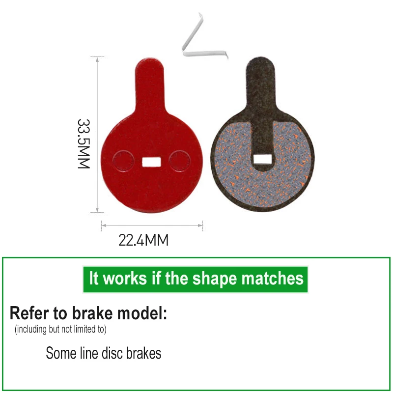 4 Pairs Bike Brake Pads for BB8 NOVELA YINXING BOLIDS FOREVIR MTB Mountain Bicycle Parts Cycling Disc Road Brake Pad