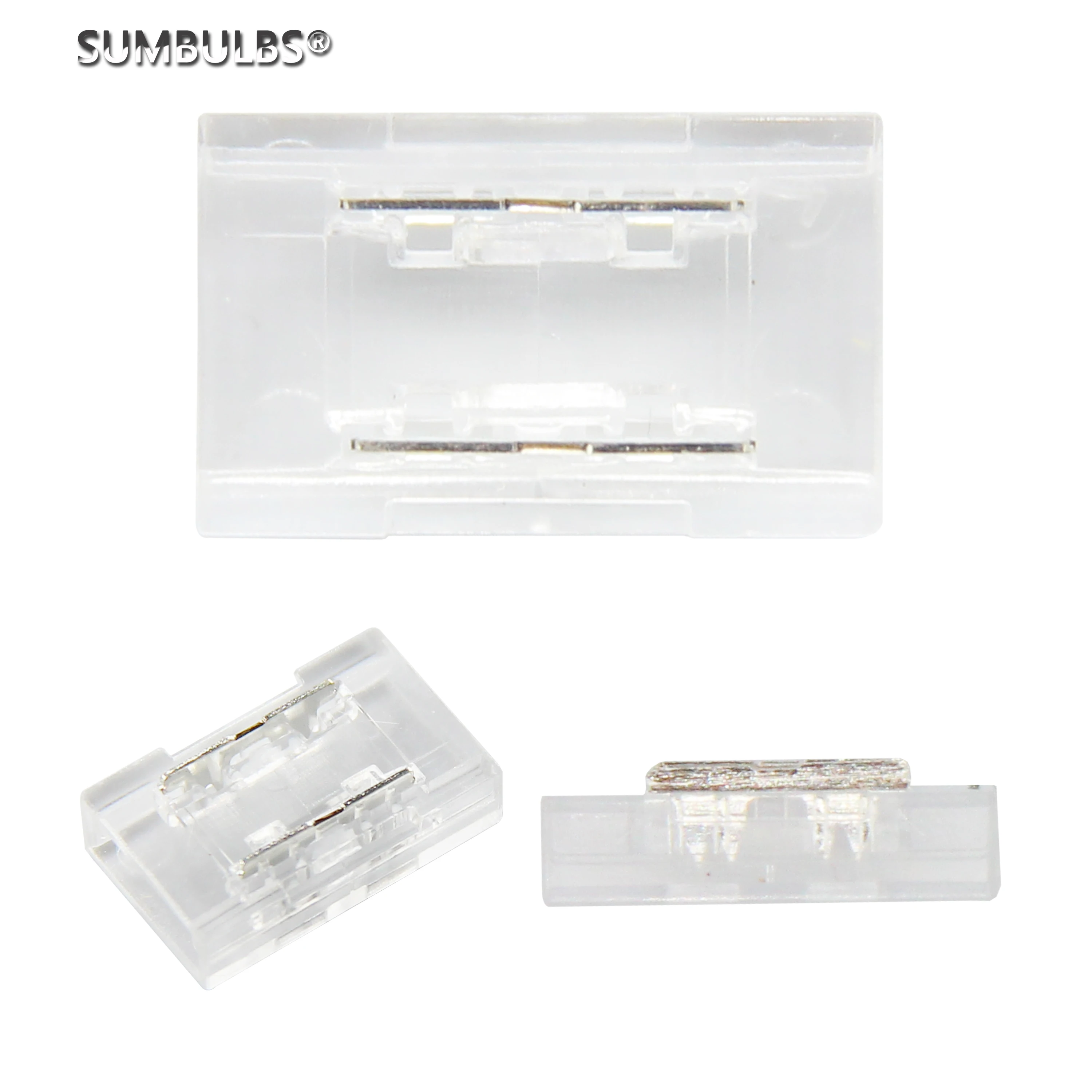 2pin Corner Connector for 8mm/10mm FCOB LED Strips T L X Shape Solderless Connectors COB Led Strip Light Joint Easy Connecting